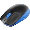 Logitech M190 Mouse Wireless | Design Ricurvo Ambidestro, Batteria fino a 18 Mesi, Ricevitore USB, Cursore di Precisione, Rotella Scorrimento - Blu