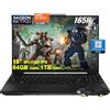 ASUS TUF Gaming A16 Laptop | 16 WUXGA 165Hz 100% sRGB | AMD 8-core Ryzen 7 7735HS | 64GB DDR5 1TB SSD | Radeon RX7700S 8GB (>RTX4060) | Retroilluminato USB-C USB4 Win11Pro w/DLCA accessorio