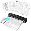 ETIKEZ D90E Stampante Termica Portatile, 10 Fogli Inclusi, Nero | Connessione Bluetooth per Smartphone, Senza Inchiostro, 215,9 × 279,8 mm Carta Termica, Ideale per Stampare Documenti