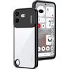 zZjoOoj Custodia per Nothing Phone 4b, [non ingiallisce, in morbido TPU + PC, antiurto, trasparente, protezione della fotocamera, sottile e leggera, trasparente
