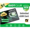 EIOTMART EIOTCLUB V3 Adattatore eSIM, Senza Lettore per iPhone,con 15GB Dati globali | Nessun lettore eSIM per iPhone/Android, app diretta | 15GB dati globali inclusi | Riscrivibile per viaggi nel mondo