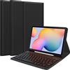 ADVDJBV Custodia per tablet Custodia Smart compatibile con Samsung Galaxy Tab S6 Lite 10.4 pollici 2022 (SM-P613/P619) e 2020 (SM-P610/P615) con tastiera, custodia a libro con tastiera wireless staccabile Tav