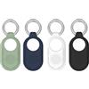 Lifgwas 4pcs Silicone Cover Compatibile con Samsung Galaxy Smarttag 2 Protezione Antigraffio Protezione in Silicone Portachiavi Resistente Custodia con Portachiavi per Chiavi Borse Bagagli