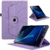 TEDTIKJT Custodia per Samsung Galaxy Tab A 9.7 (SM-T550/SM-T555) Tablet Custodia in pelle PU 360°Rotante Multi-Angolo Stand Flip Protection Cover per Samsung Galaxy Tab A 9.7 T550 Coque,Viola Alberi