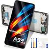 Reparo Schermo LCD per Samsung Galaxy A33 5G SM-A336B LCD Display con Cornice | Schermo di ricambio per Galaxy A33 5G Digitalizer Touch Screen Assembly con Kit di Riparazione, SM-A336E SM-A336B SM-A336B/DS