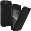 kalibri Custodia a Flip Ultra Slim Custodia compatibile con Apple iPhone 17e / iPhone 16e - Pelle Custodia protettiva Case in nero