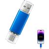 Zerabidpro Chiavetta USB 256MB 2 in 1 con connettori USB Type-C e USB Type-A, portatile e versatile, compatibile con smartphone e computer, ideale per riporre foto, musica e file