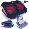 AABCOOLING Mantis - Ventola PC Portatile con 2 Ventole, Regolazione Dell'inclinazione e Retroilluminazione a LED Rossa | Supporto PC | Laptop Stand | Base Raffreddamento | Poggia Portatile
