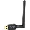 TVIP Wireless USB 2.0 WLAN Stick Adapter 600 Mbit 2.4/5 GHz con Antenna