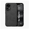 Kepuch Silklike Cover per Huawei Nova 13 - Custodia Case Piastra Metallica Incorporata - Nero