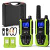 Radioddity HD-2 Walkie-Talkie Robusto Impermeabile IP67, Set da 2 | Uscita di Energia di Emergenza USB-C, Batteria Sostituibile da 2500 mAh, Doppio PTT, VOX, per Caccia, Escursionismo e Sci