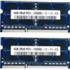 OPAX51 8GB [2x4GB] Memoria RAM DDR3 SODIMM 2X 4GB 1600MHz PC3-12800S 2Rx8 204 pin CL11 1.5V per computer portatile Notebook Laptop 2 moduli da 4GB 51033