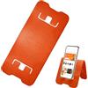 CYUXING Supporto portatile flessibile in silicone, colore arancione, supporto flessibile per smartphone, mobile portatile, per tavolo da ufficio, tablet e viaggi