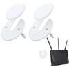 Generic Supporto da parete per tablet - Staffa universale multiangolare per telefono e tablet | Staffa universale per telefono da tavolo da cucina