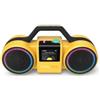 PHILIPS The Roller Wireless Speaker TAMS60Y - 120W max, Bluetooth 6.0, impermeabile IP67, batteria 24h, suono stereo, design retrò, Auracast, USB-C, luci LED - Giallo