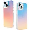 DEVASO Custodia per iPhone 15 Plus, Smerigliato Traslucida, Iridescente | Custodia Colorata Smerigliato Antiurto Sottile Silicone TPU Anti-Impronte Case