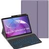YHFZR Custodia con tastiera per tablet Lenovo Idea Tab Pro Gen 2 da 13 pollici 2026, QWERTZ tedesco, ultrasottile, con illuminazione a 7 colori, tastiera wireless con custodia protettiva, viola