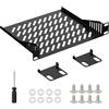 HTtoy 10 Pollici 1U mensola Rack Server, Vassoio a Cantilever Ventilato Montato a scaffale per 10 Gabinetto di attrezzature Rete o scaffale, Qualità di Costruzione Solida ed Eccellente Ventilazione
