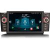 Erisin 7 Pollici 8-Core 4GB+64GB Android 14 Autoradio Bluetooth GPS Navigatore per Fiat Punto Fiat Linea Supporto CarPlay Wireless Android Auto DAB+ WiFi 4G DSP USB IPS Schermo Tattile FM OBD2 Canbus