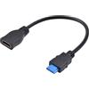Duttek Cavo HDMI 4K da 30 cm, cavo HDMI 4K maschio a femmina, supporta 4K a 60Hz, ARC, HDR, 3D, compatibile con TV, Blu-Ray, PS4/5, Xbox, proiettore, PC, laptop