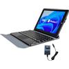 Tibuta Mini laptop 2 in 1, processore Windows 11 Intel N4020C touchscreen HD da 8,9 pollici con tastiera rimovibile 4 GB RAM, 64 GB ROM, adatto per affari, studio e intrattenimento