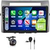Hodozzy 【2+64G】Hodozzy Carplay Autoradio per Toyota Corolla Verso 2004-2009, Touchscreen da 9 pollici con Android Auto/DSP/WiFi/GPS/RDS/FM/Bluetooth/USB