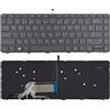 SUNMALL Tastiera retroilluminata di ricambio compatibile con HP Probook 430 G3 430 G4 440 G3 440 G4 445 G3 640 G2 645 G2 640 G3 645 G3 HSTNN-Q98C con cornice nera Us Layout