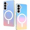 DEVASO Magnetica Cover per Samsung Galaxy S26 Plus, Traslucida, Iridescente | Compatibile con MagSafe, Custodia Smerigliato Colorata Smerigliato Antiurto Sottile Silicone TPU Anti-Impronte Case