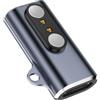THINCAN Adattatore magnetico di tipo C fino a 2 pin per cuffie a conduzione ossea 2 8 mm di distanza guscio in alluminio con luce LED blu smartwatch adattatore di collegamento
