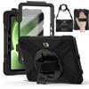 zenrich Cover antiurto per Galaxy Tab Active 5 Pro/Tab Active 4 Pro (10,1) 2025/2022, custodia protettiva robusta in silicone con pellicola schermo, cavalletto rotante, cinturino da polso, tracolla e