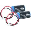 vhbw 2x batteria compatibile con Verisure Camera Detector, Nattsikringspanel, Night Control sistema d'allarme (1350mAh, 3V, Li-MnO2)