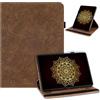 laddutoi Cover per Honor MagicPad 4/3 Pro 12.3 Pollici 2026, Marrone | Pelle PU Custodia per Honor Magic Pad 4/ Pad 3 Pro, Rotazione a 360 Gradi Supporto, Slot per Schede, Protettiva Flip Case