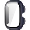 Nucelit Custodia per smartwatch antiurto, con pellicola protettiva in vetro temperato, corpo intero per modelli di orologi specifici, custodia antiurto con protezione in vetro temperato per tutto il corpo e