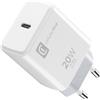 Cellularline | Caricabatterie da Rete | Caricabatterie da rete USB-C 20W per la carica alla massima velocità di iPhone 8 e successivi