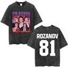 Generisch Mengmiao Heated Rivalry Maglietta Unisex, T-Shirt Merch Rozanov 81 Hollander 24, Tee Streetwear Casual Sportswear a Maniche Corte
