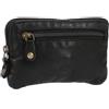 Gusti Leder Gusti Portafoglio in pelle - Erth portafogli porta carte portachiavi portachiavi uomo donna nero pelle, Nero , 12 x 8 x 1 cm