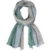 DAMILY Moda Uomo Sciarpa A Pieghe A Righe Confortevole Cotone Lino Inverno Stelle Scialle, Marina-Grigio, M