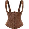 SCARLET DARKNESS Corsetto da donna, corsetto medievale sottoseno | Bustier rinascimentale, corsetto da allenamento modellante, gilet sottoseno con cinghie regolabili, cincher, canotta da donna