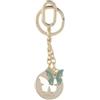 Furla Portachiavi Crystal Charm Farfalla Winter Sky | Metallo e Resina, Moschettone Incluso, 3 x 10 cm, Ciondolo Rotondo, Per Donna