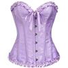 Purlonty Corsetto per Donne, Corpetto Top in Broccato, Sexy Burlesque Overbust Corsetti Bustino Vintage Romantico, Halloween Carnevale Natale balli feste Disponibile in Molti Colori Taglie XS-6XL