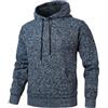 Herothorn Uomo Addensare Cappuccio Hoodie Sweatshirt Hooded Felpa con Pullover a Fleece Hoody Tinta Maniche Lunghe Sportswear Inverno