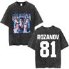 Generisch Mengmiao Heated Rivalry Maglietta Unisex, T-Shirt Merch Rozanov 81 Hollander 24, Tee Streetwear Casual Sportswear a Maniche Corte