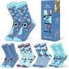 Disney Polpaccio Calzini Donna EU 35-41, Pacco da 5 Morbido Novità Calze, Calzini Caldi Donna, Idea Regalo Accogliente
