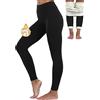 Merlvida Leggins Invernali Donna Foderati in Pile Ispessito Leggins Felpati Collant Caldo Leggings Termici Vita Alta Opachi Pantaloni Calzamaglia Termica Invernale Felpata Pantacollant Elasticizzati