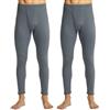 BEGIANT Confezione da 2 mutande termiche da uomo, invernali, slim fit | Pantaloni termici elasticizzati a 4 vie, foderati in pile con comfort traspirante per clima freddo e sport all'aria aperta