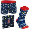 CityComfort Calzini Uomo Divertenti e Mutande Boxer Calze Divertenti Birra Pizza Gaming Boxer Simpatici Idea Regalo Uomo