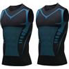 Jeeeun Compression Vest for Men, Sleeveless Compression Shirt Men, Body Shaper Undershirt for Gym Running Daily Wear