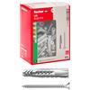 Fischer UX 6x35 R S Tasselli Universali con Vite | 100 Pezzi | per Muro Pieno, Mattone Forato, Cartongesso | Installazione e Fissaggio Mobili, Armadietti, Lampade, Staffe TV