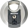 MASTER LOCK Disco Lucchetto ad Alta Sicurezza [Chiave] [Acciaio Inox] [Esterno] M50EURD - Ideale per Portali, Garage, Chiave,Sconto