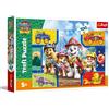 Trefl - Paw Patrol, cuccioli e dinosauri - 100 pezzi | Un coloratissimo puzzle con personaggi delle fiabe: un divertente passatempo per bambini dai 5 anni in su